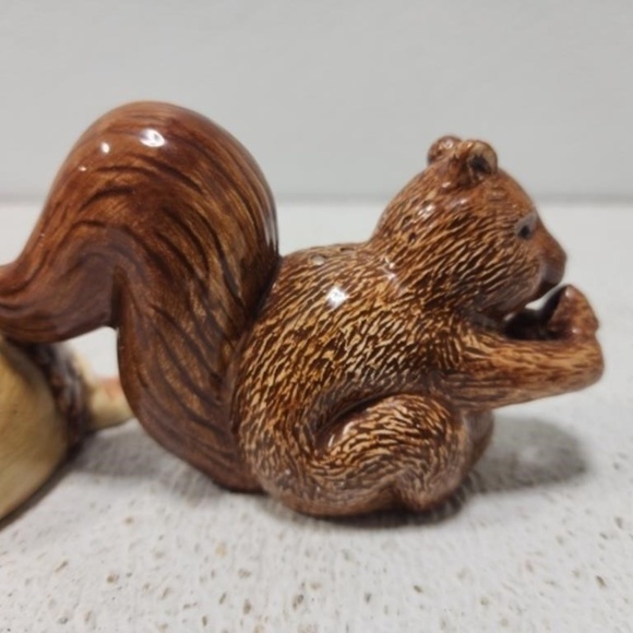 Fall Decor Salt Pepper Shakers Treasure Box Autumn Home Kitchen Squirrel Acorn - Picture 4 of 14